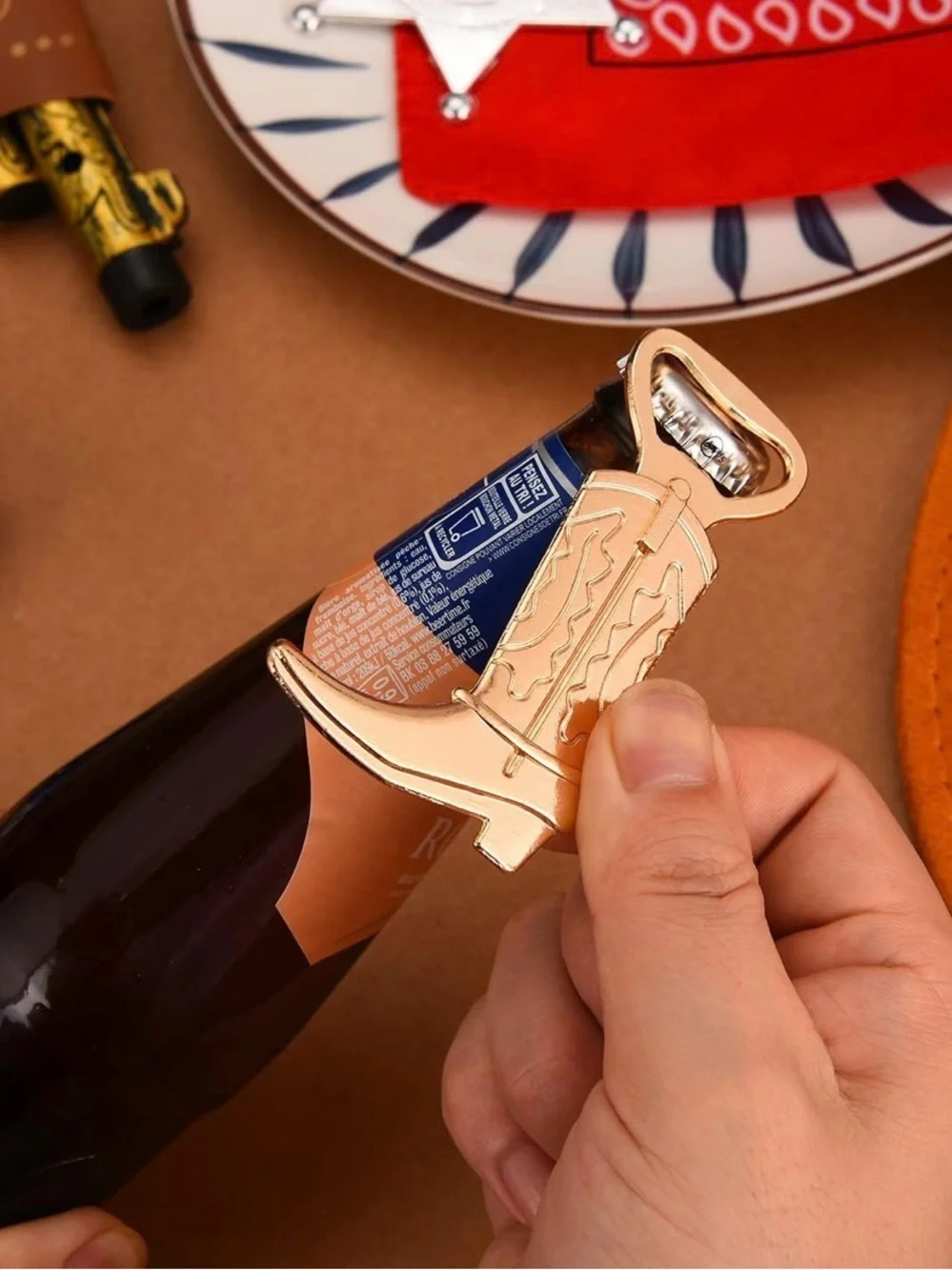 Gold Cowboy Boot Bottle Opener - so cool NWT